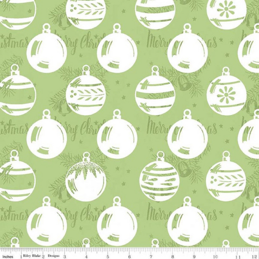 All About Christmas- Green Ornaments