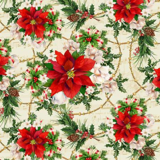 Christmas Legend- Cream Christmas Poinsettia
