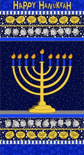 Festival Of Lights- Menorah Panel