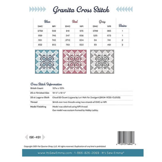 Granita Cross Stitch Pattern
