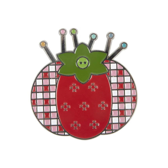 Enamel Needle Minder- The Tomato Pin Cushion - Bee In My Bonnet
