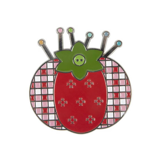 Enamel Needle Minder- The Tomato Pin Cushion - Bee In My Bonnet