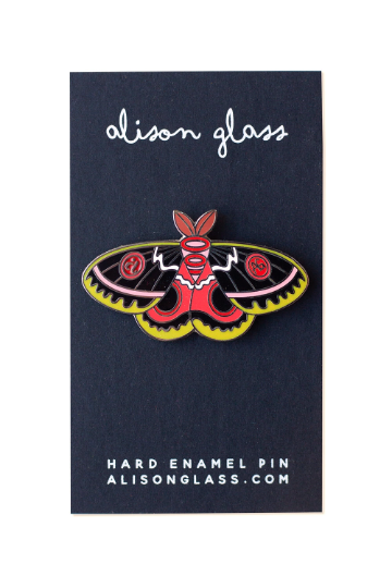 Alison Glass- Andover 100th Anniversary Enamel Moth Pin