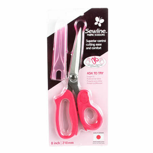 Sewline 8" Fabric Scissors - Right Or Left Handed - Superior Comfort