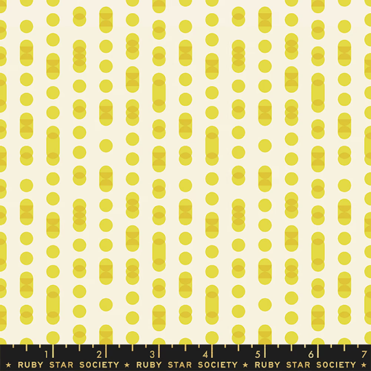 First Light- Code Dots Citron: Sold by the 1/2 yard
