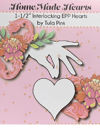 1-1/2in HomeMade Heart by Tula Pink: Small Pack 50 Paper Pieces