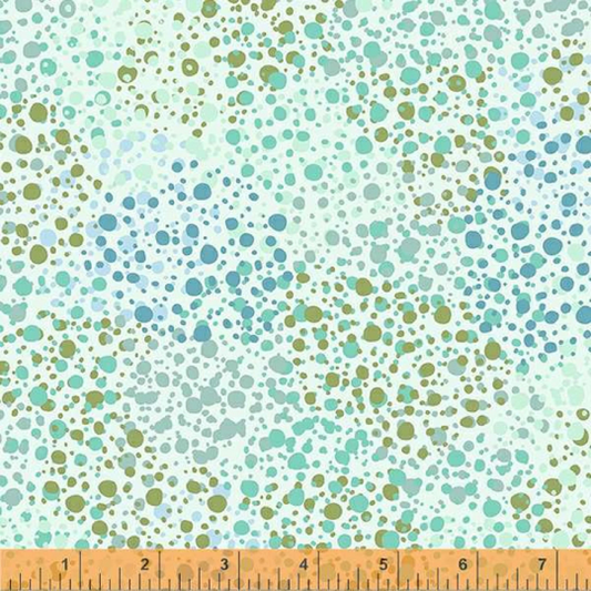 Splatter Dots- Mint 108" Quilt Backing: Precut Piece 1+28"x108"