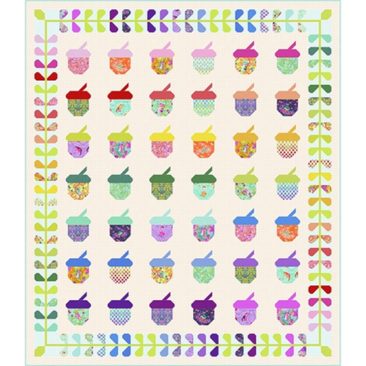 Tula Pink- Tiny Beasts/ Tiny True Colors Nutty Quilt Kit