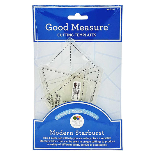 Good Measure- Modern Quilt Studio- Modern Starburst Cutting Templates 4PC