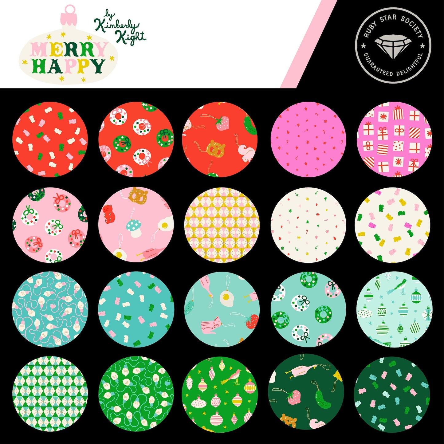 Merry Happy Mini Charm Pack- 42 PCS