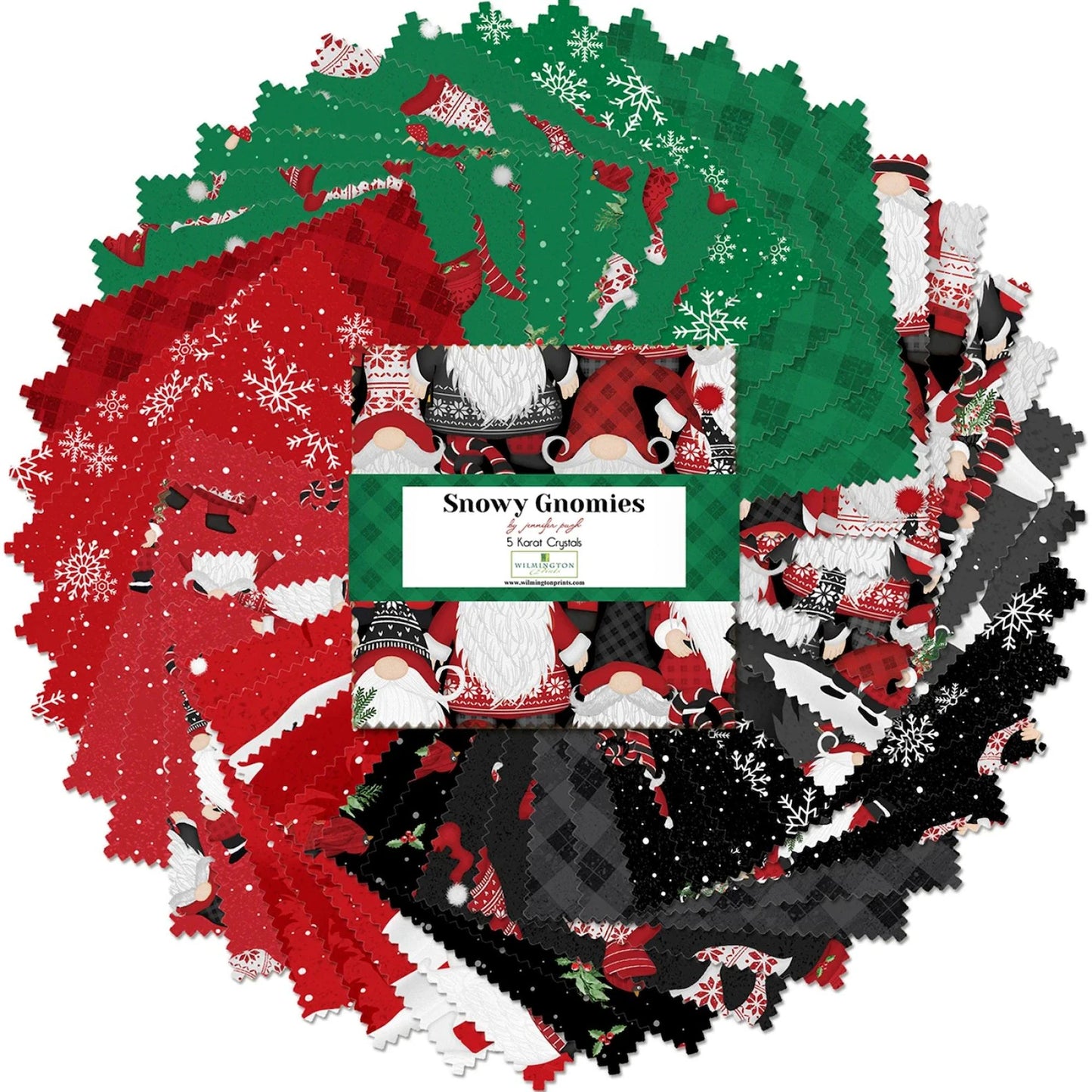 Snowy Gnomies 5 Karat Crystals: 42pc Charm Pack