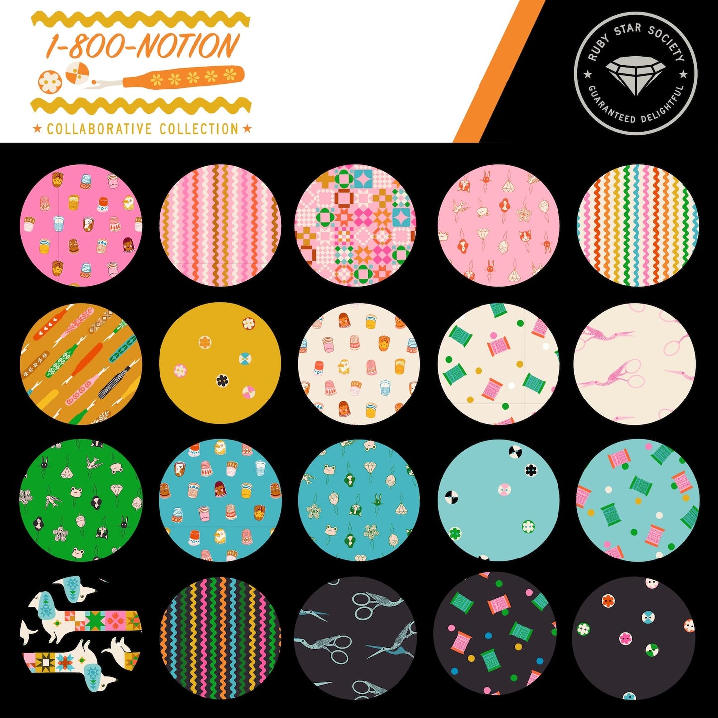 1-800-Notion Charm Pack- 42 PCS