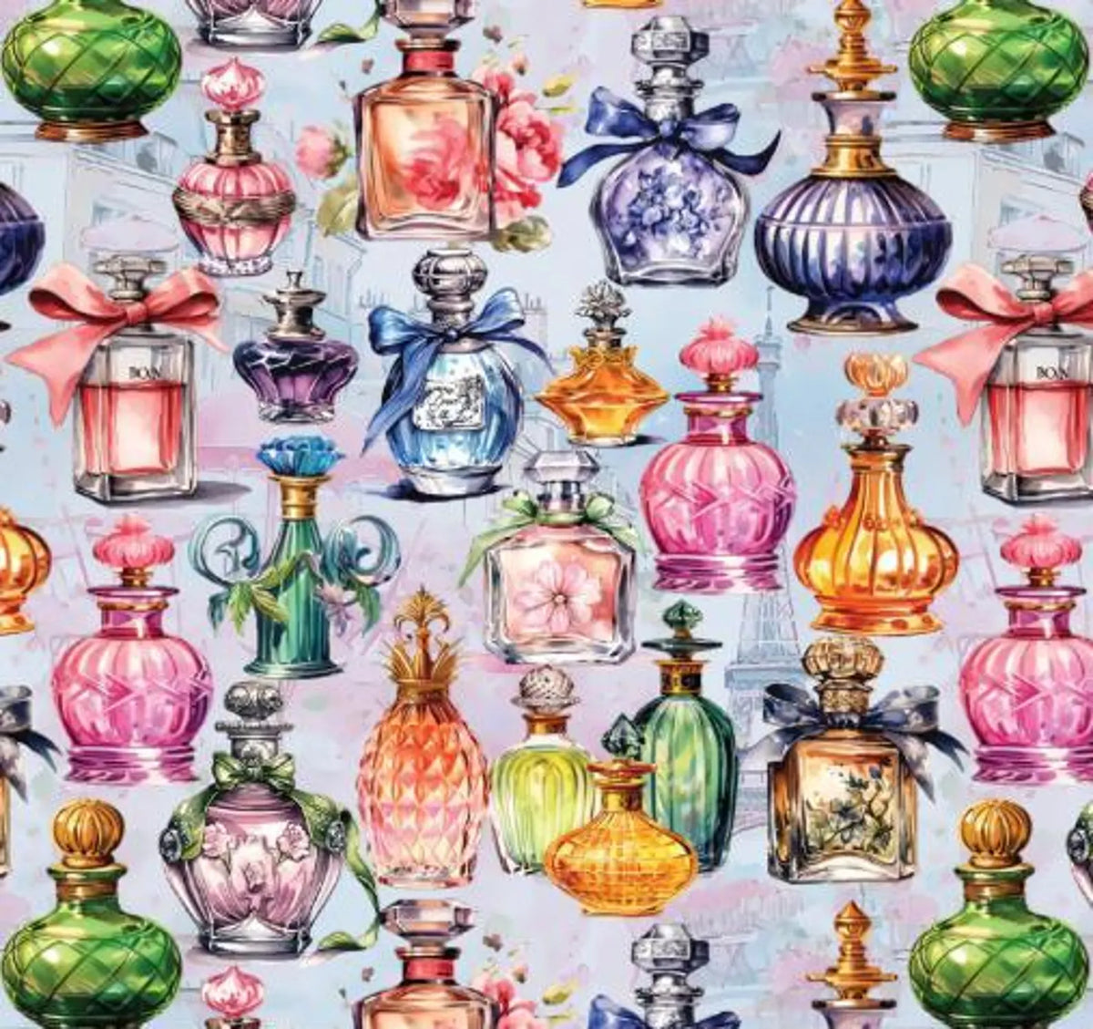 En Vogue- Blue Perfumery: Sold by the 1/2 yard