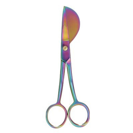 Tula Pink - 6" Micro Serrated Duckbill Applique & Embroidery Scissors - Rainbow