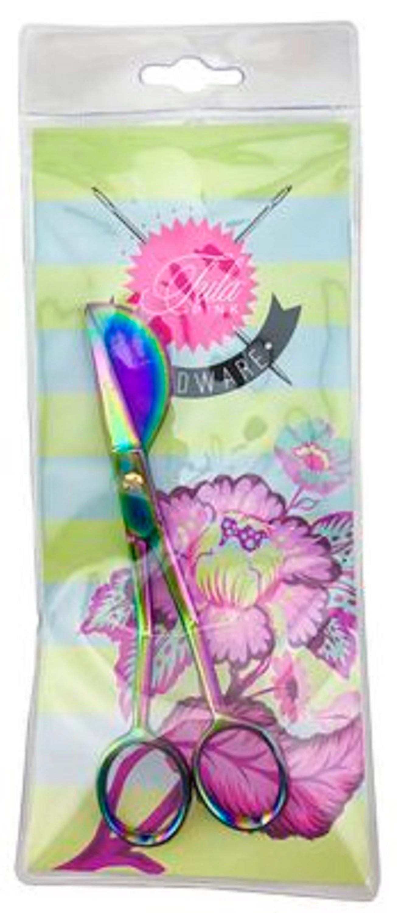 Tula Pink - 6" Micro Serrated Duckbill Applique & Embroidery Scissors - Rainbow