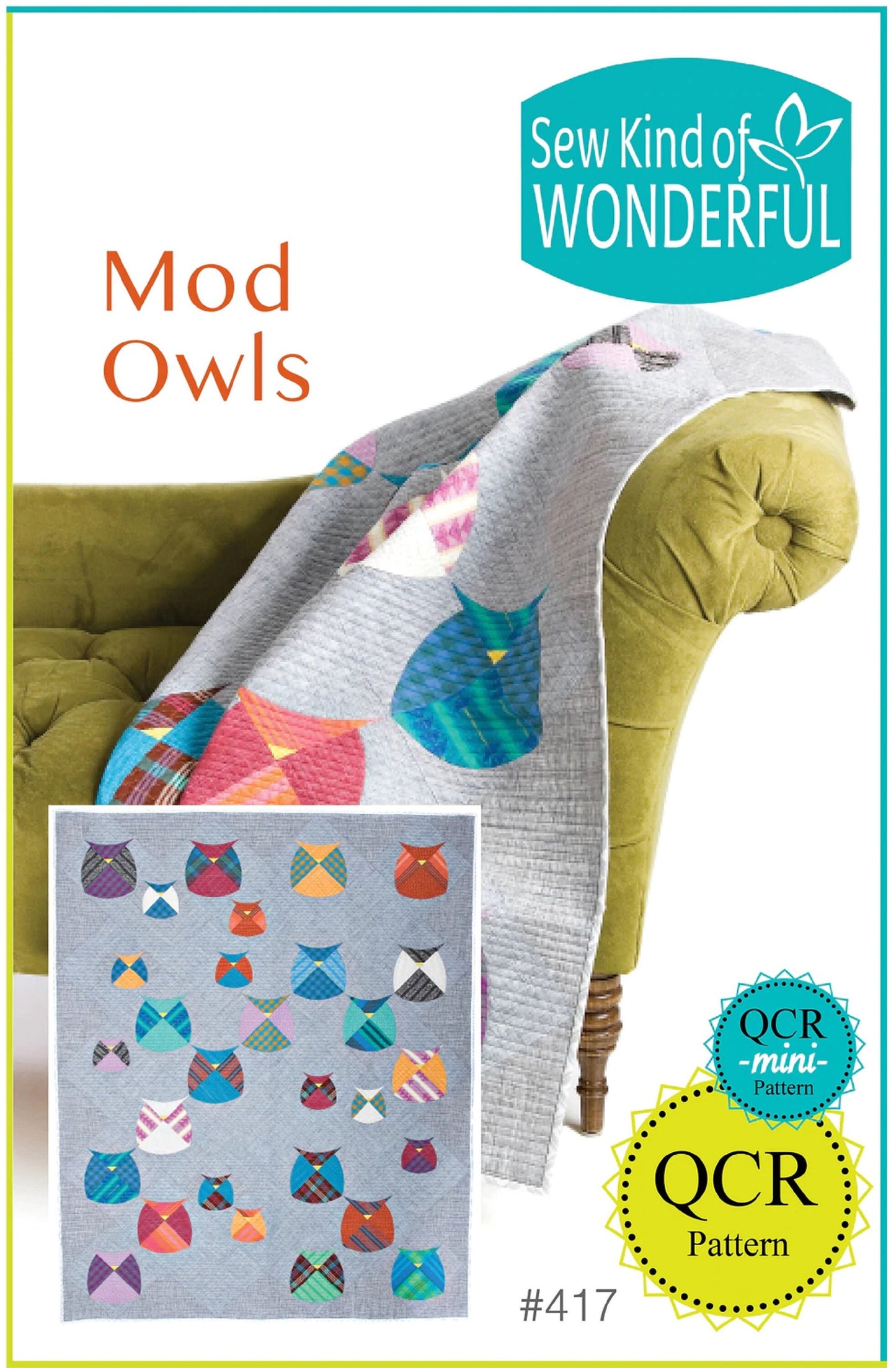 Mod Owls QCR Mini Quilt Pattern