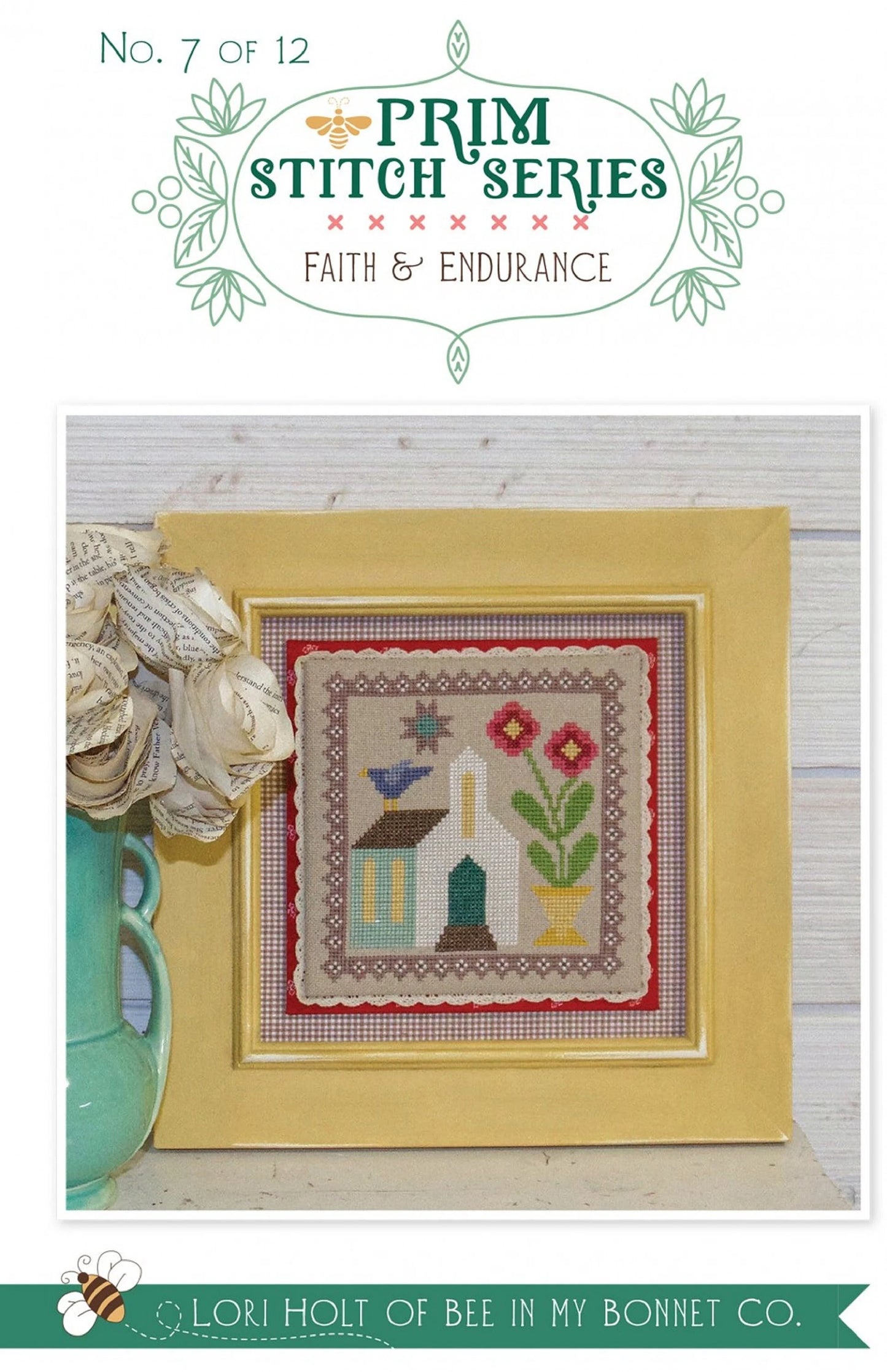 Prim Stitch Series No. 7- Faith And Endurance Cross Stitch Pattern