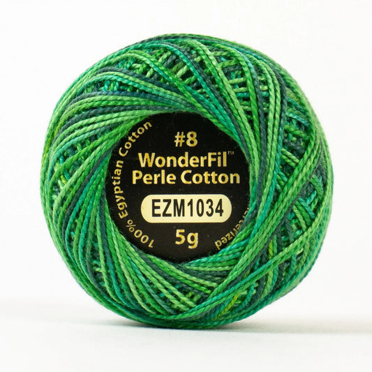 Wonderfil Eleganza Perle Cotton Thread EZM1034 Canopy Variegated