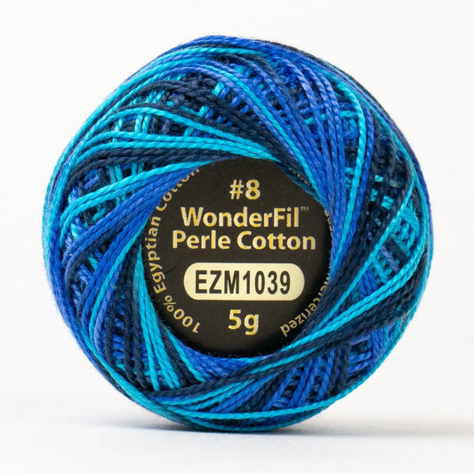 Eleganza 8wt 5-Gram Variegated Perle Cotton Ball 42yd: Space Station EZM1039