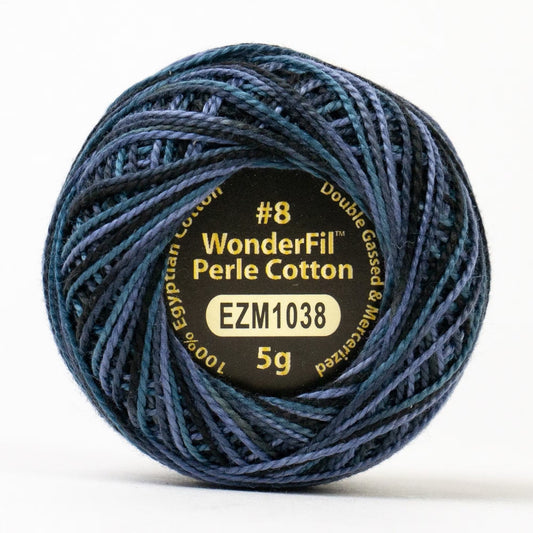 Wonderfil Eleganza Thread- EZM1038 Nocturnal: Variegated