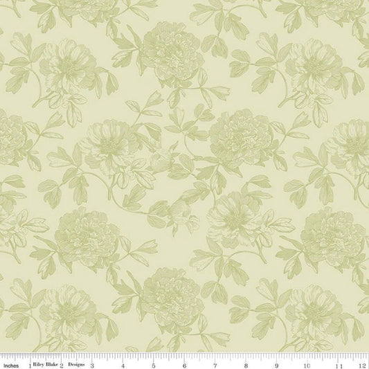 Springtime- Fern Tonal: Sold By The 1/2 Yard- Cut Continuously