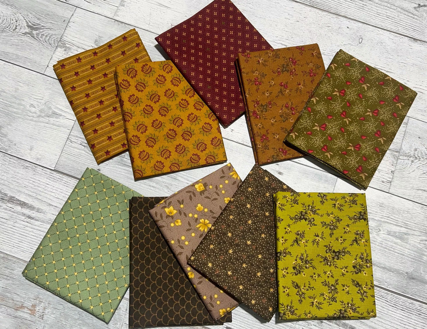 Right As Rain by Kim Diehl / Henry Glass - Shop Assembled Fat Quarter Bundle