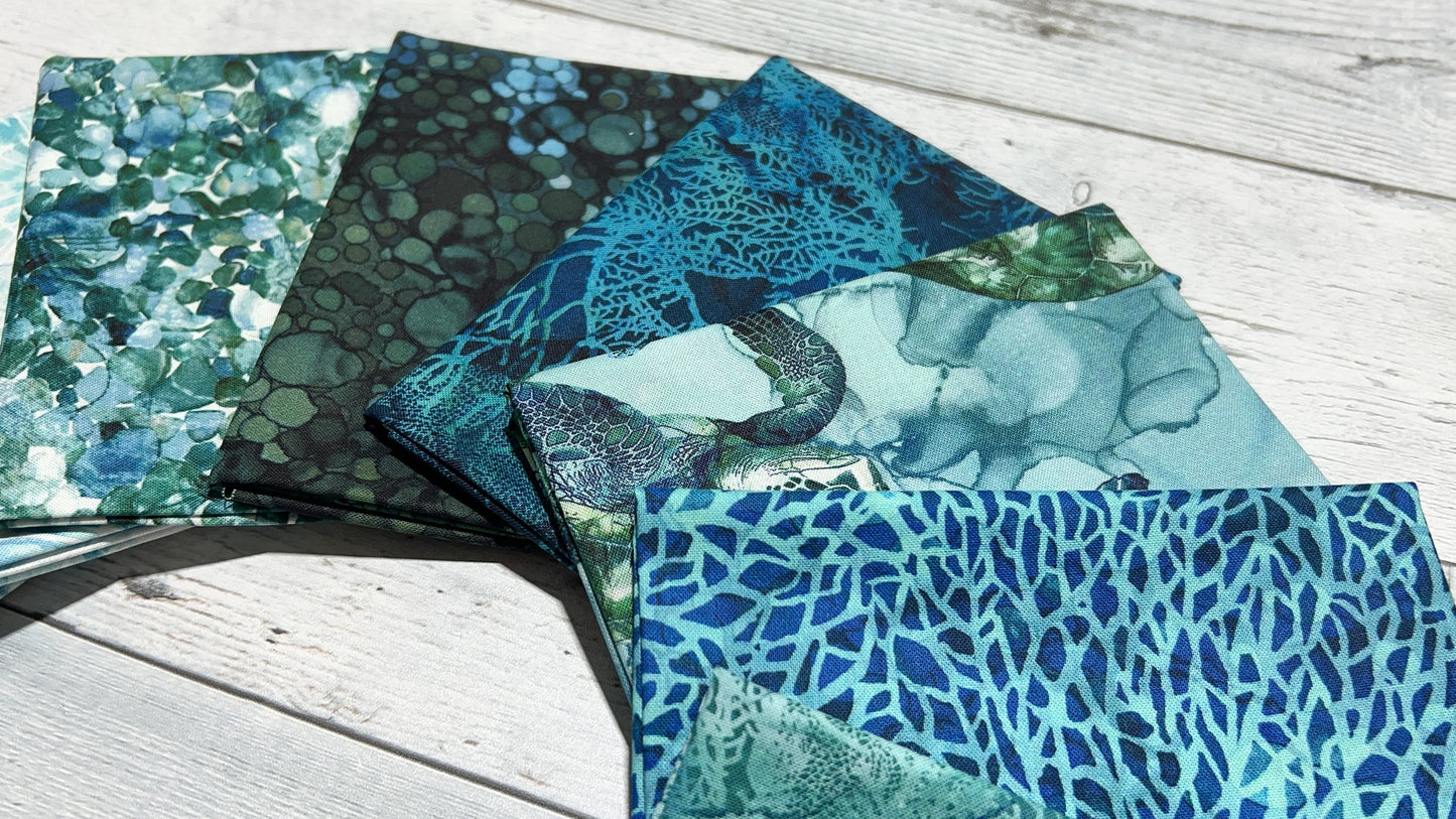 Sea Breeze - Shop Assembled Fat Quarter Bundle: Choice of Bundle