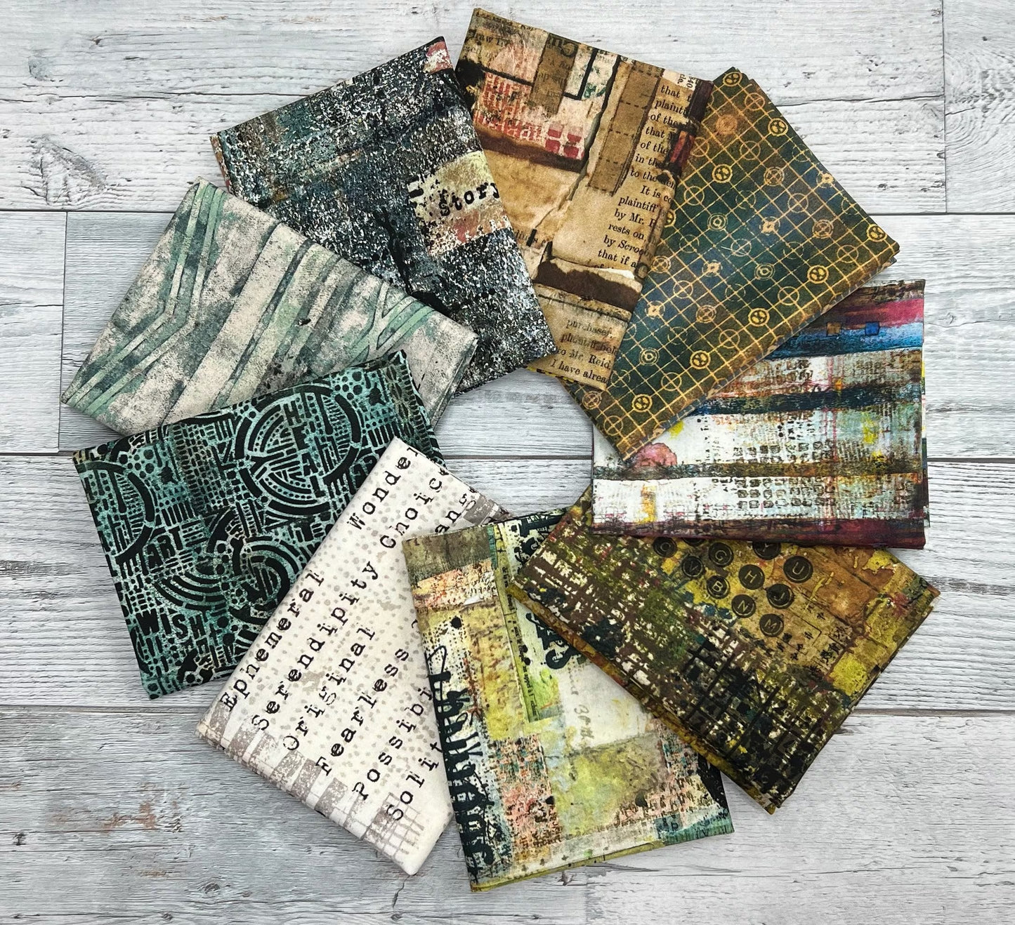 Storyboard- Shop Assembled Fat Quarter Bundle: Choice of size.