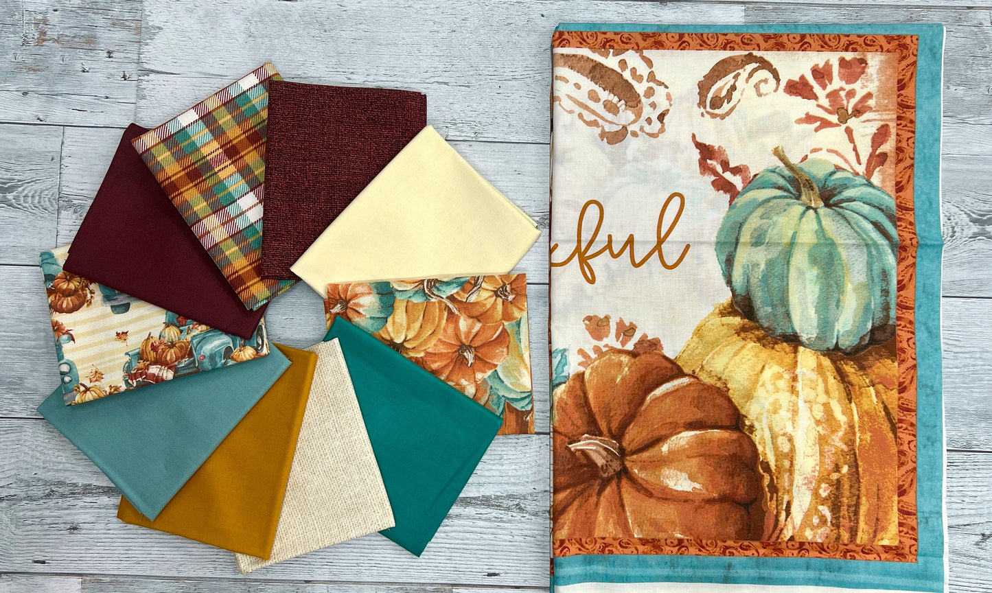 Pumpkin Please 10pc- Shop Assembled Fat Quarter Bundle: Choice of Bundle