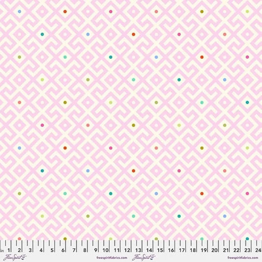 Tula Pink Mama Geo- Dawn 108" Backing: Sold by the 1/2 yard