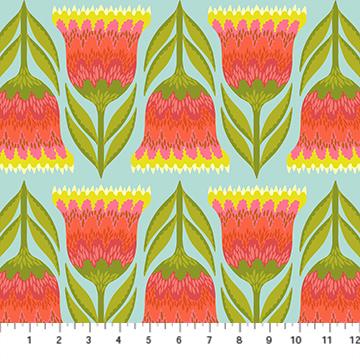 Jumpstart- Lime Celosia: Sold by the 1/2 yard