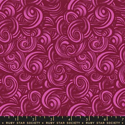 Fireglow- Rose Smoke: Sold by the 1/2 yard