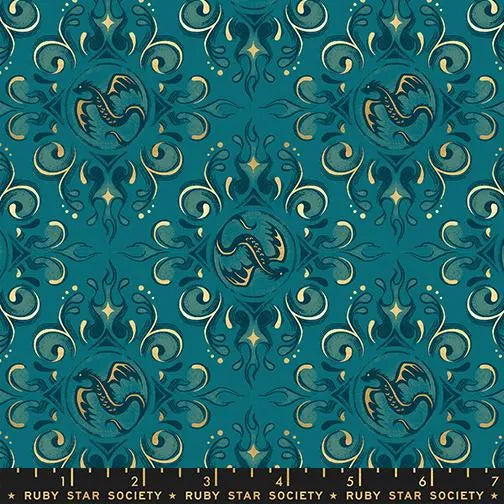 Fireglow- Galaxy Metallic Emblem: Sold by the 1/2 yard