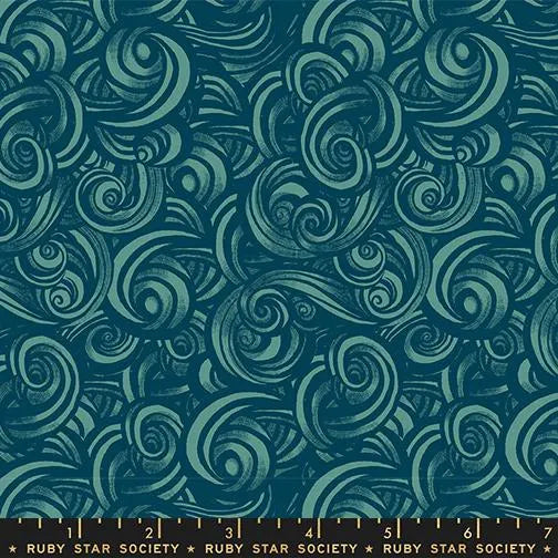 Fireglow- Watercress Smoke: Sold by the 1/2 yard