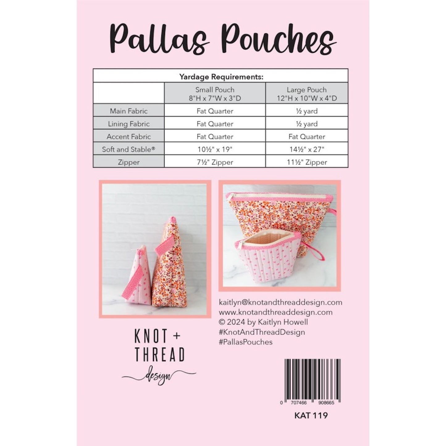 Pallas Pouches Pattern