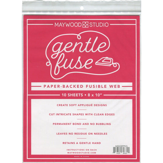 Gentle Fuse Paper-Backed Fusible Web: 10 Sheets