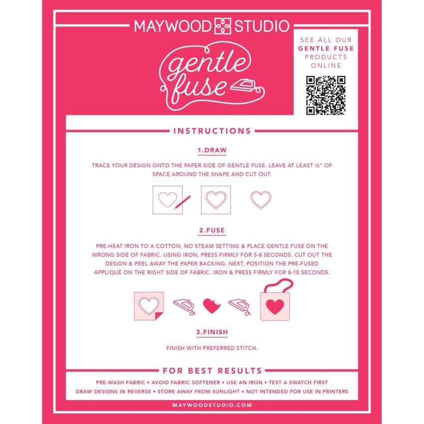 Gentle Fuse Paper-Backed Fusible Web: 10 Sheets