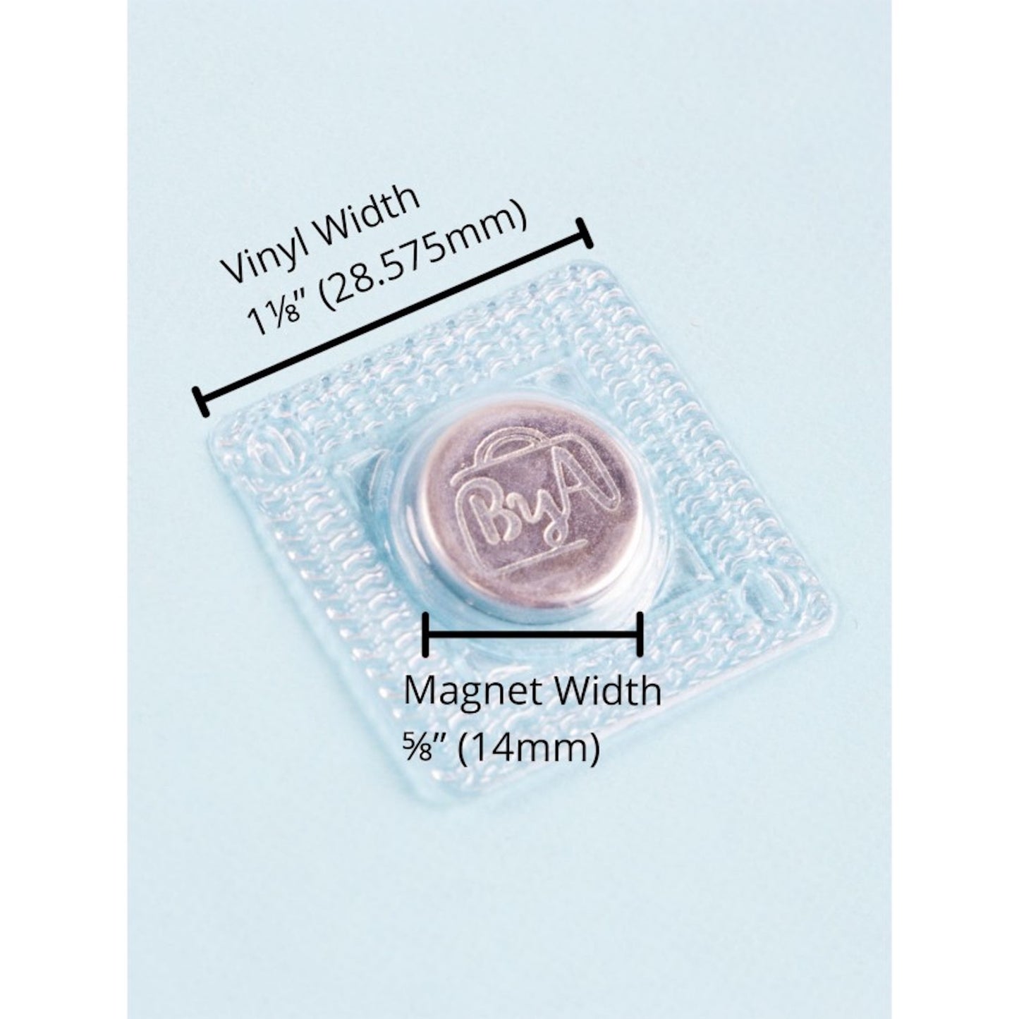 Sew-In Magnet: 14mm Nickel, 2 sets