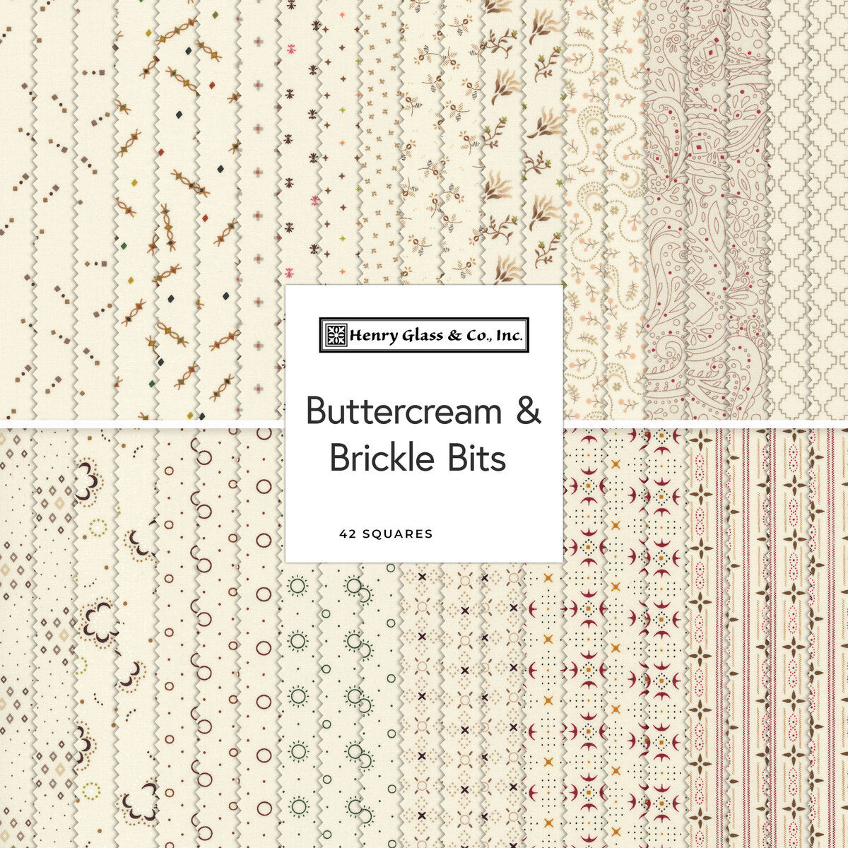 Buttercream & Brickle Bits 5" Charm Pack
