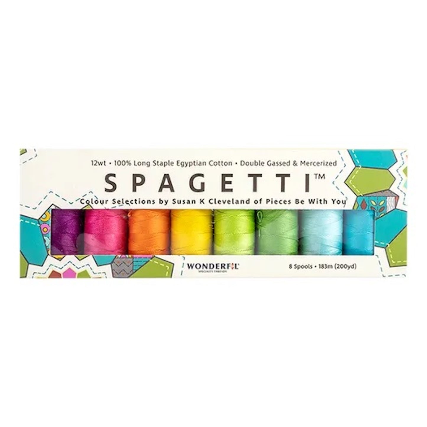 WonderFil Spagetti Color Set: Tropics, 8 Spools