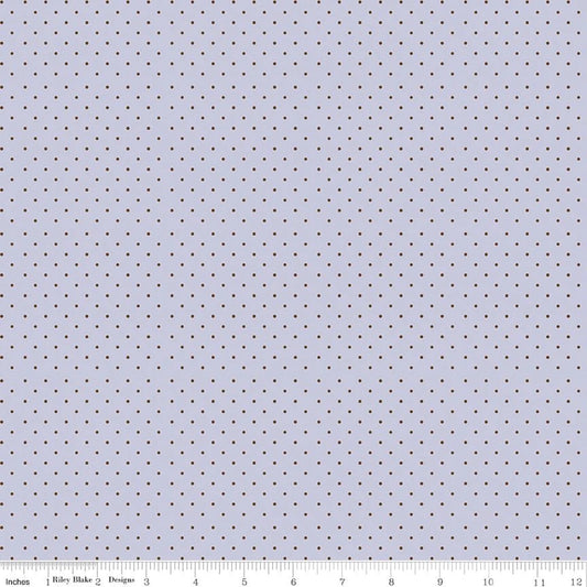 Springtime- Lilac Dots: Sold By The 1/2 Yard- Cut Continuously