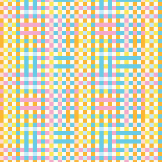 High in the Sky- Multi Wondergrid: Sold by the 1/2 Yard