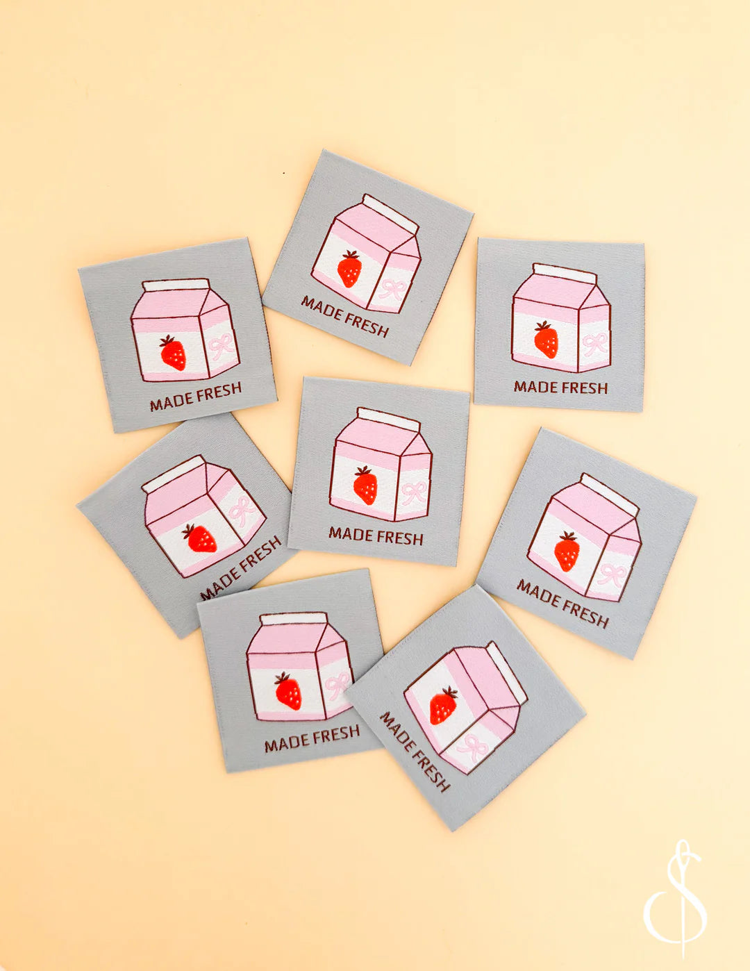 Made Fresh Woven Quilt Labels- 8pk