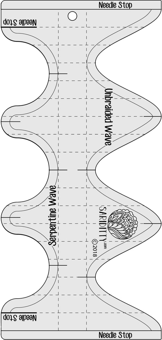 Serpentine & Unbraided Wave LOW Shank Template
