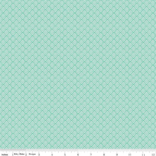 Hello Spring- Geometric Seafoam