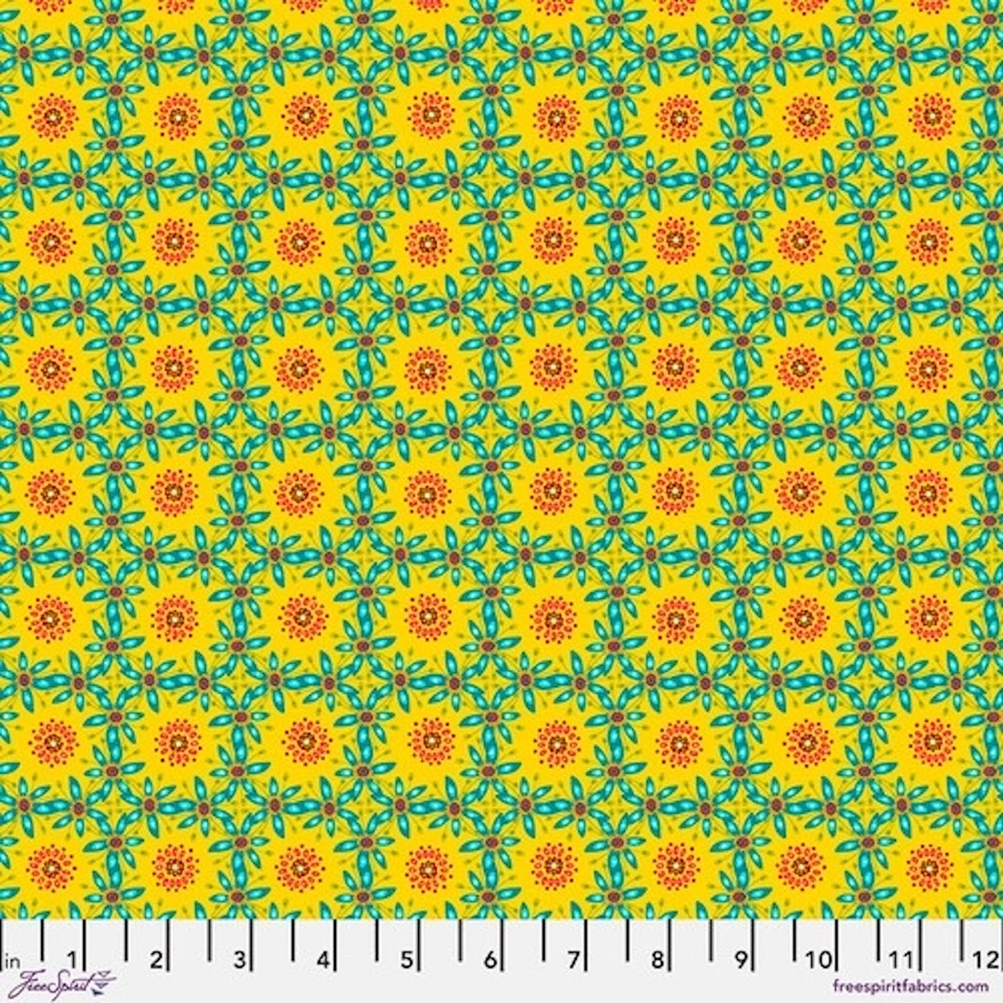Tropicalism- Yellow Corossol: Sold by the 1/2 yard.