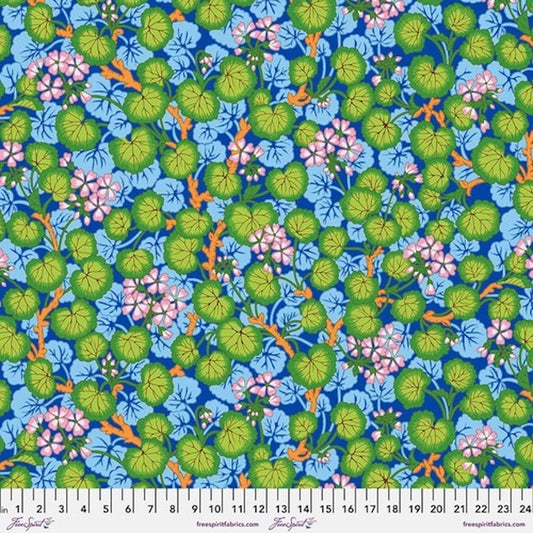 Kaffe Fassett Collective 2023- Blue Climbing Geraniums