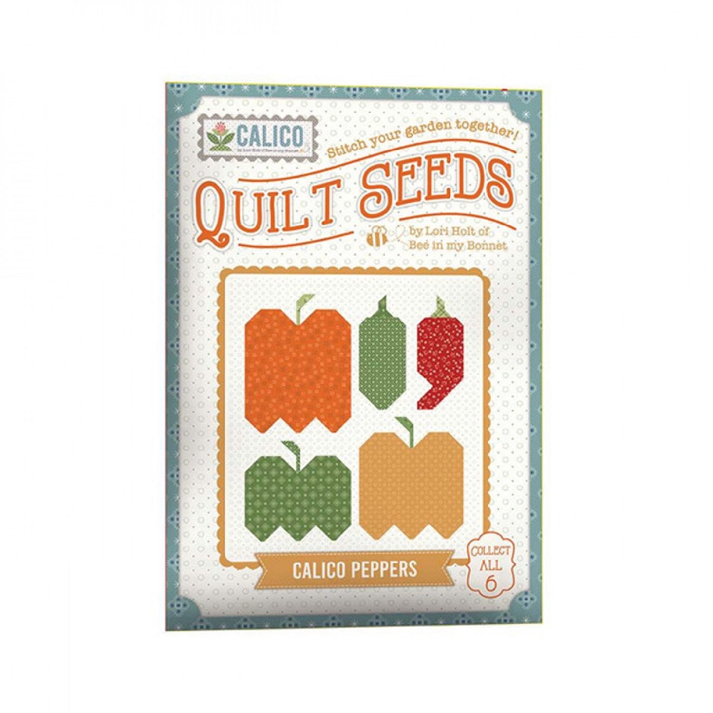 Quilt Seeds- Calico Peppers Quilt Block Pattern