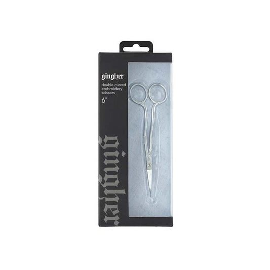 Gingher 6" Double Curved Embroidery Scissors