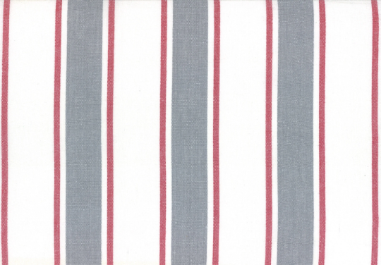 18" Rock Pool Toweling / Gray / Red / White Stripe